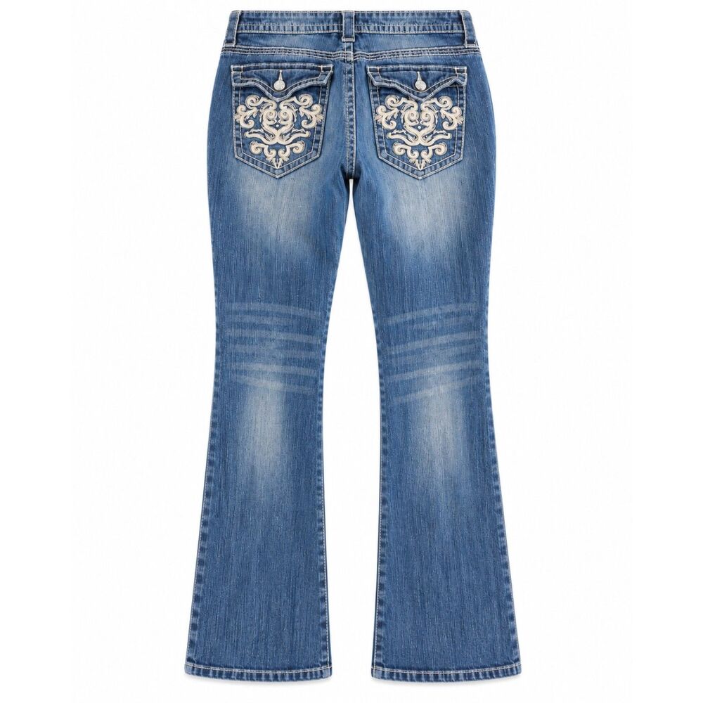 a.n.a. bootcut embroidered / embellished 90s / Y2K style jeans